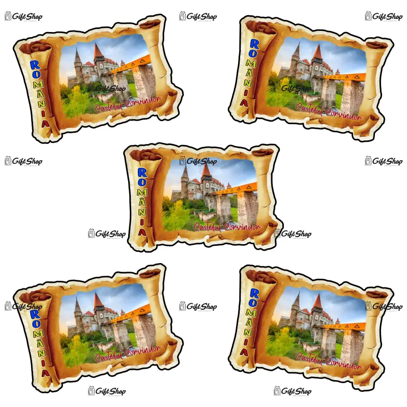 Casteul corvinilor romania, magnet frigider mgs145